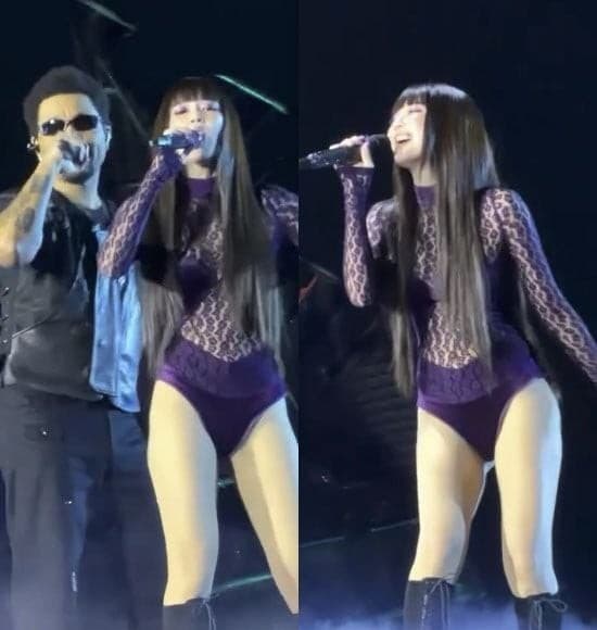Jennie驚喜現身The Weeknd高陽演唱會 時隔多年同臺合唱《One Of The Girls》
